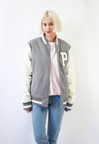 VINTAGE 90' BEAUTIFUL VARSITY BOMBER JACKET