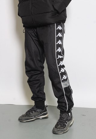 VINTAGE KAPPA TRACK PANTS BLACK
