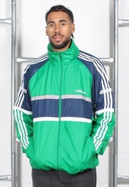 Vintage Adidas Originals Jacket in Green Windbreaker XL