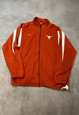 Nike Track Jacket Embroidered Texas Longhorns Zip Up Jacket