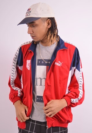 VINTAGE PUMA TRACKSUIT TOP JACKET MULTI