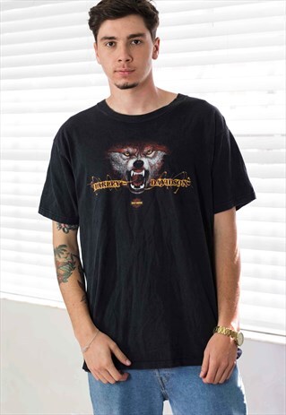 VINTAGE HARLEY DAVIDSON T-SHIRT LOGO 90S XL 9.9