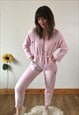 VINTAGE 80S LIGHT PINK JUMPSUIT