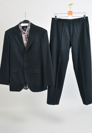 VINTAGE 90S BLACK SUIT