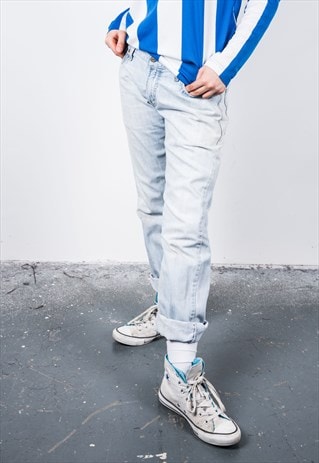 VINTAGE 514 LEVI'S BLUE LEVI'S PAINT JEANS