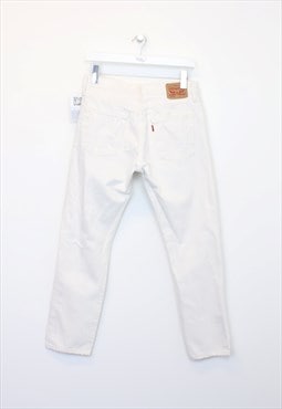 Vintage Levi's 501 jeans in white. Best fits W29