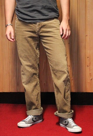 VINTAGE BROWN WRANGLER CORD JEANS