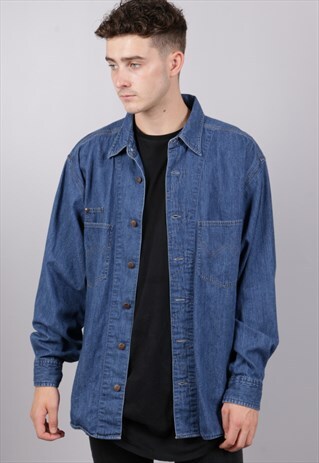 VINTAGE WRANGLER DENIM SHIRT Z764