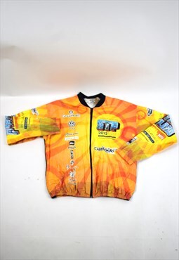 Vintage 90s Leslie Jordan Yellow sports Jacket
