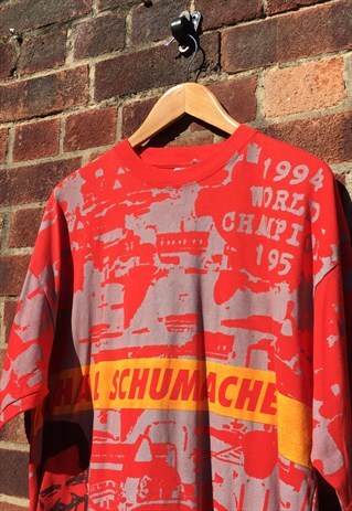 VINTAGE MICHAEL SCHUMACHER 94/95 WORLD CHAMPION T-SHIRT
