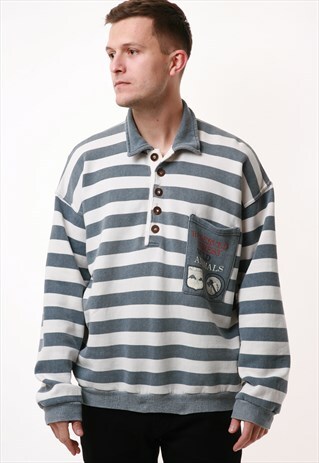 90S ITALIAN VINTAGE KEN ROVER COTTON/P JUMPER 16487