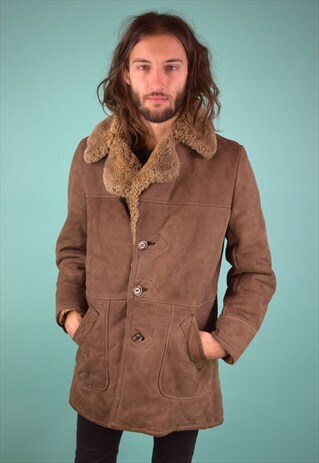 VINTAGE 90'S SHEARLING COAT