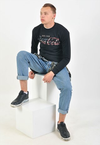 VINTAGE COCACOLA SWEATSHIRT IN BLACK