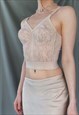 60S VINTAGE BUT NEW CHAMPAGNE BEIGE 80A (36A) BUSTIER CORSET