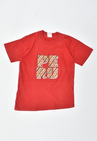 VINTAGE 90'S T-SHIRT TOP RED