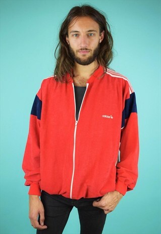 VINTAGE 90'S ADIDAS VELOUR TRACK JACKET