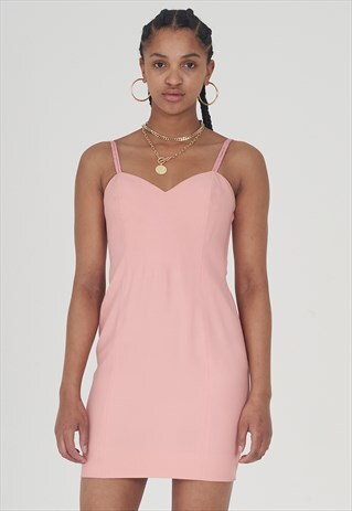 VINTAGE RARE 90'S MOSCHINO COUTURE DUSTY PINK DRESS