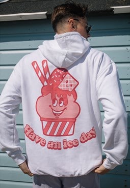 Have An Ice Day Men's Ice Cream Graphic Hoodie