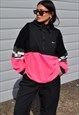 Y2K vintage reworked Nike patchwork neon & camo hoodie