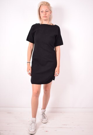 MAX MARA WOMENS VINTAGE DRESS MEDIUM BLACK 90S