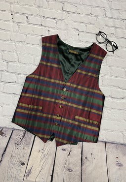 Vintage Patterned Waistcoat Size M