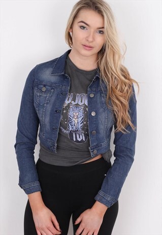 VINTAGE CROPPED DENIM JACKET /DJ004