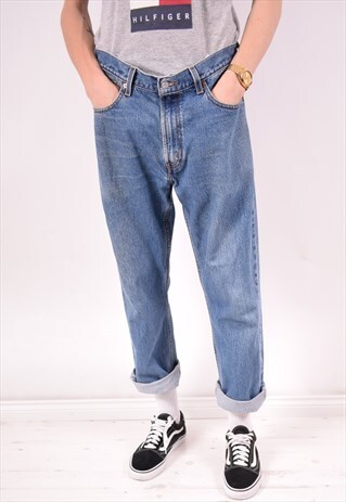LEVI'S 505 MENS VINTAGE JEANS W34 L29 BLUE 90S