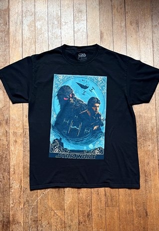 STAR WARS BLACK PRINT T - SHIRT