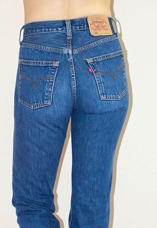 VINTAGE GUY FIT DARK BLUE 501 LEVI JEANS