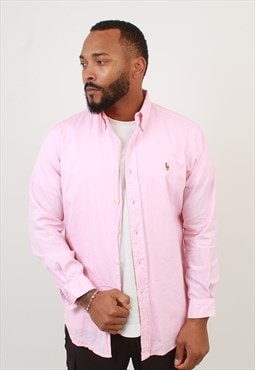 "Men's Vintage Polo Ralph Lauren Pink shirt