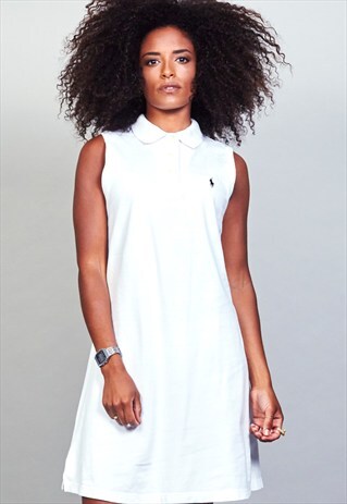 VINTAGE 90'S WHITE RALPH LAUREN POLO TENNIS DRESS
