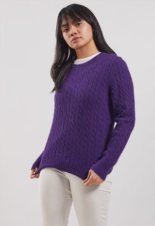 VINTAGE RALPH LAUREN CABLE-KNIT JUMPER