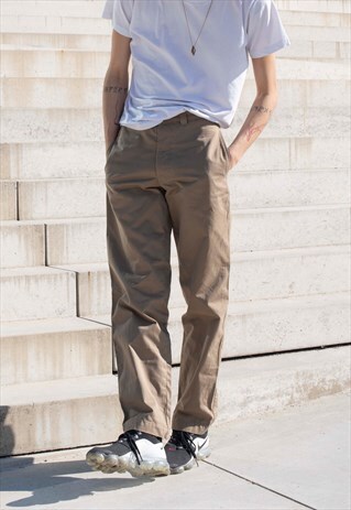 UNISEX VINTAGE 90S Y2K BEIGE DOCKERS PANTS TROUSERS