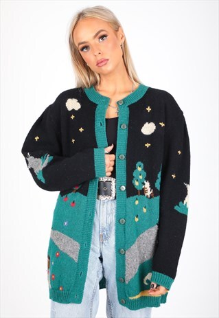 VINTAGE PATTERN KNITWEAR JUMPER K140