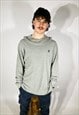 VINTAGE TIMBERLAND LARGE LONG SLEEVE T SHIRT IN GREY