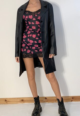 90S VINTAGE GENUINE LEATHER JACKET