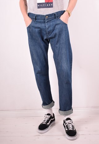 CALVIN KLEIN MENS VINTAGE JEANS W34 L33 BLUE 90S