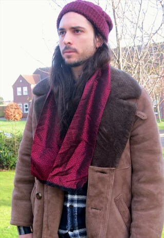 VINTAGE 70S MOD PAISLEY SCARF SAMMY INDIE ROCK PREPPIE GENT