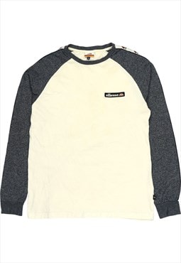 ellesse 90's Spellout Crewneck Sweatshirt Small Black