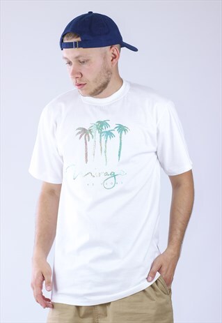 VINTAGE MENS MIRAGE LAS VEGAS CASINO LOGO T-SHIRT