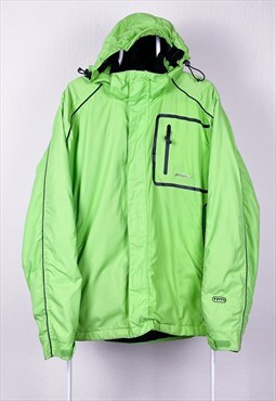 Vintage Tresspass Jacket Waterproof Insulated Green XL