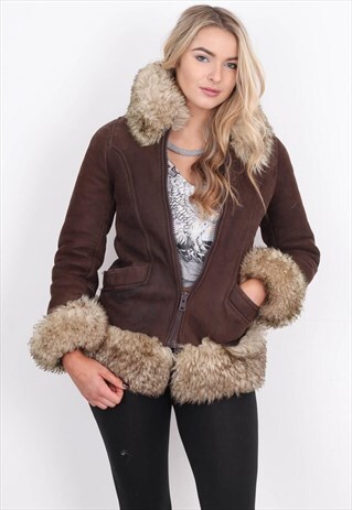 VINTAGE FAUX FUR JACKET /CVFJ019