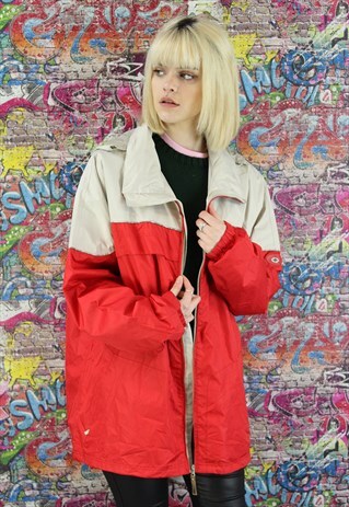 VINTAGE 90S SHELL JACKET/WINDBREAKER. UNISEX SPORTSWEAR.