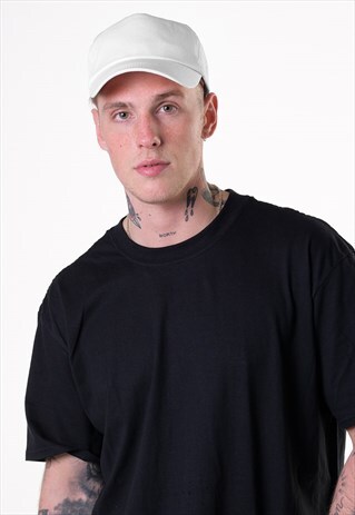 ESSENTIAL BLANK BASEBALL CAP - WHITE