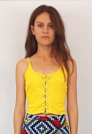 YELLOW LACED BLOUSE