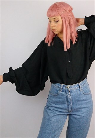 VINTAGE 90'S EXAGGERATED BISHOP SLEEVE BLOUSE