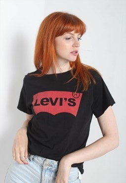 Vintage Levis Big Logo T-Shirt Black