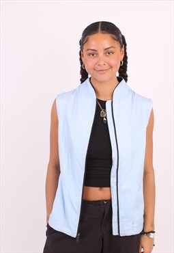 Women's Nike Baby Blue Track Gilet Windbreaker Jacket