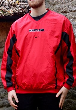 Nike Marylands Pro Sport Pull Over Shell Jacket In Red