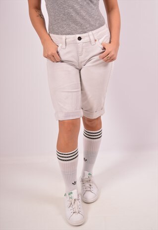 VINTAGE CALVIN KLEIN DENIM SHORTS WHITE